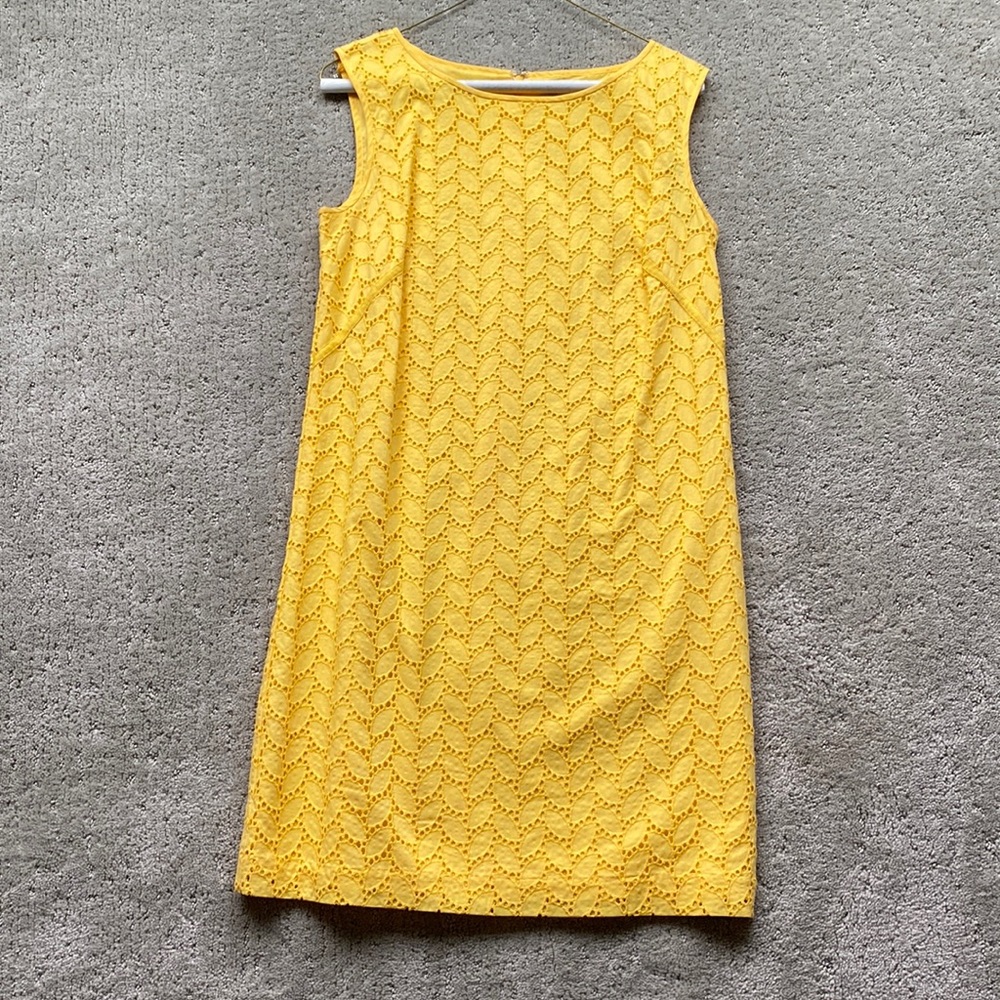 Loft yellow dress size 4